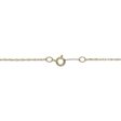 10KT Yellow Gold 18-inch 30MM Initial Pendant; Initial L Online