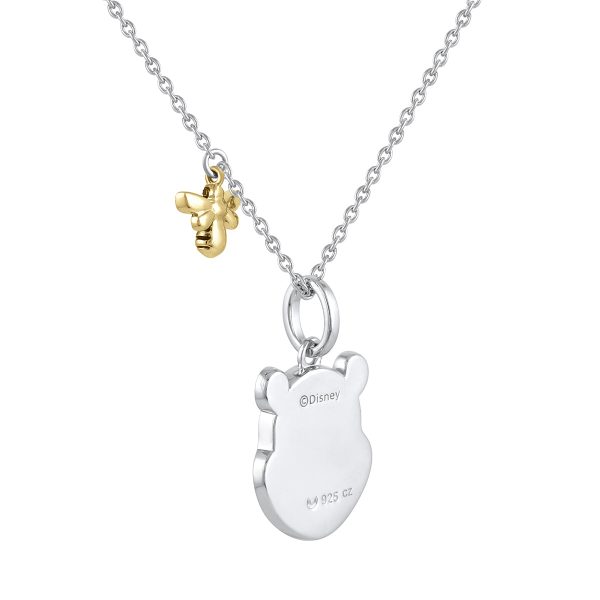 Disney Jewels Diamond Accent Winnie The Pooh Pendant in Sterling Silver For Discount