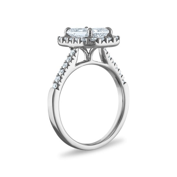 Signature EcoLove Diamond Dreams 2-1 2 CTW Diamond Halo Engagement Ring in Platinum on Sale