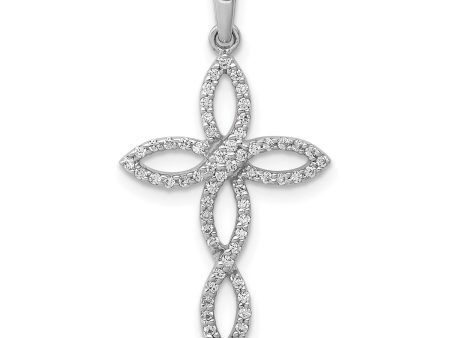 1 4 CTW Diamond Pendant-Chain Not Included in 14KT White Gold Discount