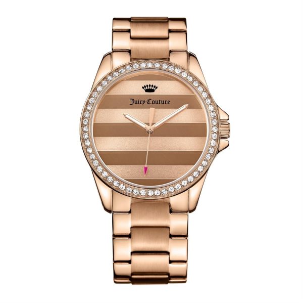 Juicy Couture with 40X40 MM Rosetone Watch Band; 1901290 Online now