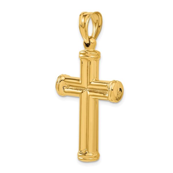 14KT Yellow Gold 38X24MM Cross Pendant. Chain Not Included on Sale