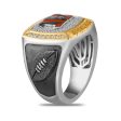 True Fans Fine Jewelry Cincinnati Bengals 1 2 CTW Diamond Ring in Sterling Silver Sale