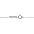 LoveSong EcoLove 1 4 CTW Lab Grown Diamond Infinity 18-inch Pendant in 10KT White Gold For Cheap