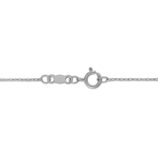 LoveSong EcoLove 1 4 CTW Lab Grown Diamond Infinity 18-inch Pendant in 10KT White Gold For Cheap