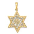 14KT Gold Meshed Star of David Pendant. Chain Not Included Discount