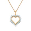 2MM Round Opal 18-inch Heart Pendant in Yellow Gold Plated Sterling Silver Supply