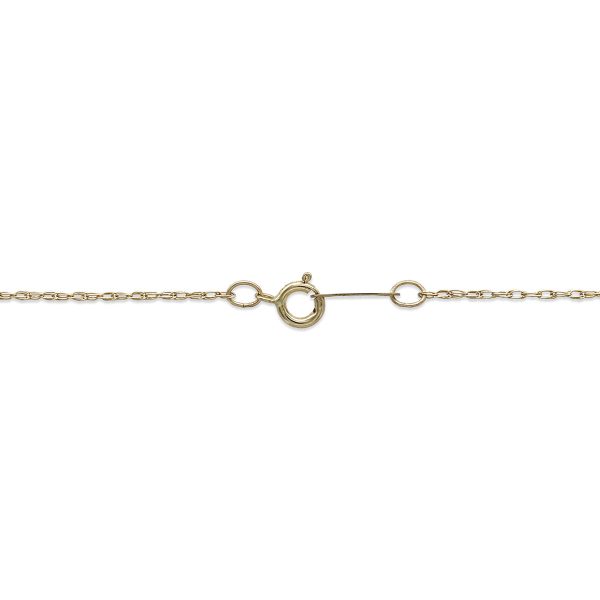 10KT Yellow Gold 18-inch 30MM Initial Pendant; Initial X Online