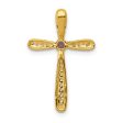 3MM Round Amethyst and Diamond Cross Pendant-Chain Not Included in 14KT Yellow Gold Online Hot Sale