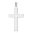 14KT White Gold 36X19MM Cross Pendant. Chain Not Included Supply