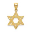 14KT Yellow Gold 24X16MM Star Of David Pendant. Chain Not Included Fashion