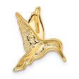 14KT Yellow Gold 19X18MM Hummingbird Pendant. Chain Not Included Sale