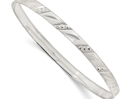 Sterling Silver 8-inch 5MM Bangle Slip-On Bracelet Supply