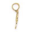 14KT Yellow Gold 11X16MM Baseball Mom Charm For Cheap