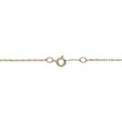 10KT Yellow Gold 18-inch 30MM Initial Pendant; Initial D Fashion