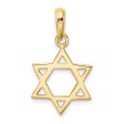 14KT Gold Star of David Pendant. Chain Not Included Cheap