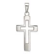 Sterling Silver 48X21MM Cross Pendant. Chain Not Included Supply