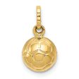 14k 3-D Soccer Ball Charm Sale