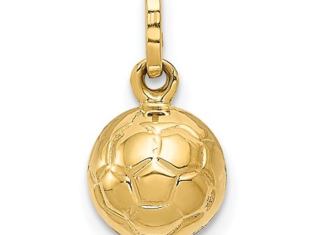 14k 3-D Soccer Ball Charm Sale