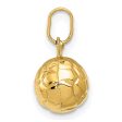 14k 3-D Soccer Ball Charm Sale