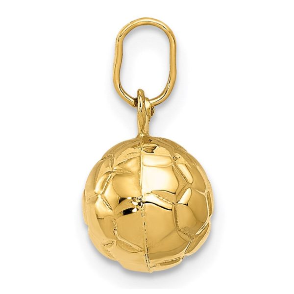 14k 3-D Soccer Ball Charm Sale