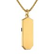 Bulova Yellow Stainless Steel and Diamond Accent Cross Pendant Discount