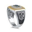 True Fans Fine Jewelry Green Bay Packers 1 2 CTW Diamond Ring in Sterling Silver Online Hot Sale