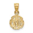 14K Sand Dollar Pendant. Chain not Included Discount