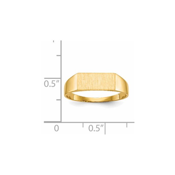 14KT Yellow Gold 5.5X12MM Signet Ring; Size 8 Online now