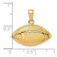 14KT Yellow Gold 12X23MM Football Charm Cheap