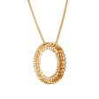 EcoLove 1 CTW Lab Grown Diamond Fashion Circle 18-inch Pendant in 10KT Yellow Gold Cheap