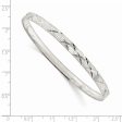 Sterling Silver 8X4.75MM 4.75MM Bangle Bracelet For Sale