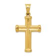 14KT Yellow Gold 38X24MM Cross Pendant. Chain Not Included on Sale