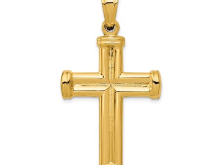 14KT Yellow Gold 38X24MM Cross Pendant. Chain Not Included on Sale