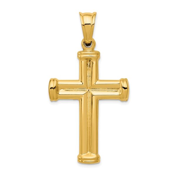 14KT Yellow Gold 38X24MM Cross Pendant. Chain Not Included on Sale