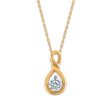 LoveSong EcoLove 1 4 CTW Lab Grown Diamond Infinity 18-inch Pendant in 10KT Yellow Gold Fashion