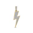 3 4 CTW Diamond 18-inch Lightning Pendant in 10KT Yellow Gold. Chain Not Included For Discount