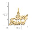 14KT Yellow Gold 17MM Best Friend Charm Sale