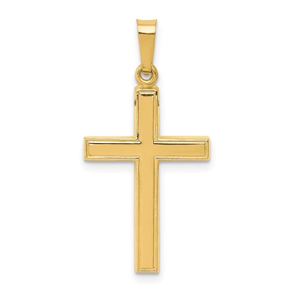 14KT Yellow Gold 28X9MM Cross Pendant. Chain Not Included Discount