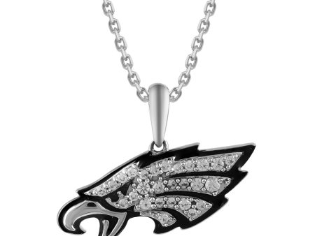 True Fans Fine Jewelry Philadelphia Eagles 18-inch Pendant in Sterling Silver Supply