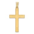 14k Sand Blasted Cross Pendant Online Sale