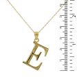 10KT Yellow Gold 18-inch 30MM Initial Pendant; Initial E Discount