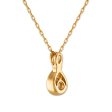 LoveSong EcoLove 1 4 CTW Lab Grown Diamond Infinity 18-inch Pendant in 10KT Yellow Gold Fashion