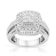 1 CTW Diamond Engagement Ring in 10KT White Gold For Sale