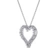 Signature EcoLove 1 CTW Lab Grown Diamond Heart Pendant in 14KT Gold Hot on Sale