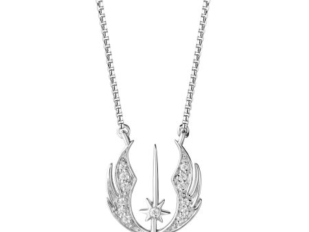 Star Wars™ THE JEDI ORDER 18-inch Pendant with 1 10 CTW Diamonds in Sterling Silver Discount