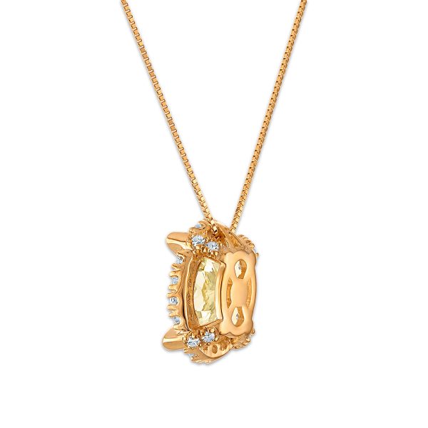 Signature EcoLove 1-3 4 CTW Fancy Yellow Lab Grown Diamond Pendant in 14KT Yellow Gold Online Hot Sale