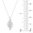 1 15 CTW Diamond Three Stone 18-inch Pendant in Sterling Silver on Sale