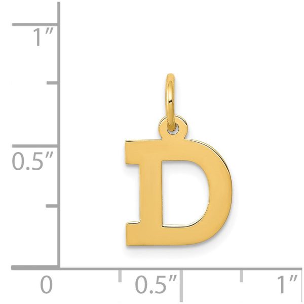 14k Small Block Initial D Charm For Discount