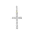 10KT Yellow Gold 1-1 2 CTW Diamond 62X27MM Cross Pendant. Chain Not Included Sale